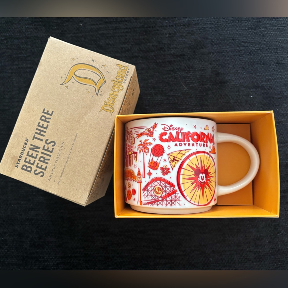 Starbucks Disney California Adventure Been There Series Mug - Red & Yellow